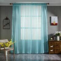 Aurora Home Pastel Tulle Lace Curtain Panels Set Of 2